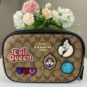 Coach CC151 Disney Villains Patches Jamie Camera Bag in Khaki Multi